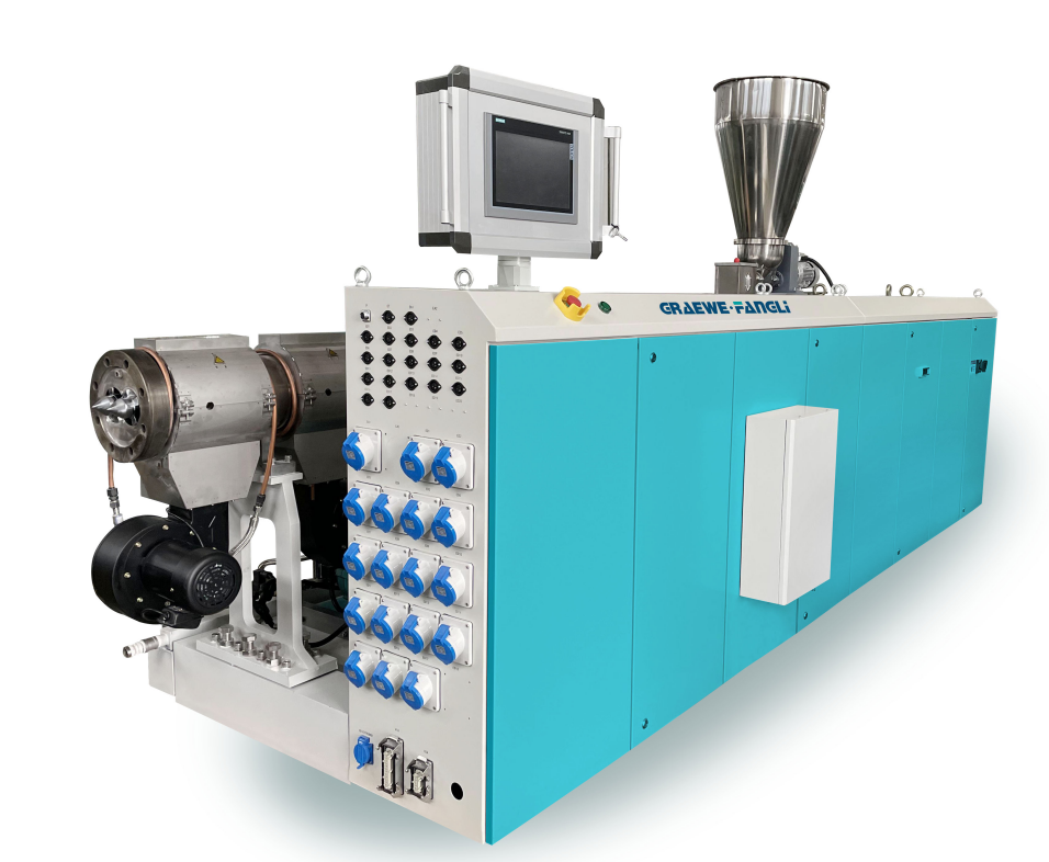 Seri FLSP Counter-rotating Parallel Twin-screw Extruder —Pilihan Lini Produksi Ekstrusi Pipa PVC efisiensi tinggi